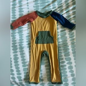 Kyte Baby Marigold Colorblock Longall, SZ 0-3 mo